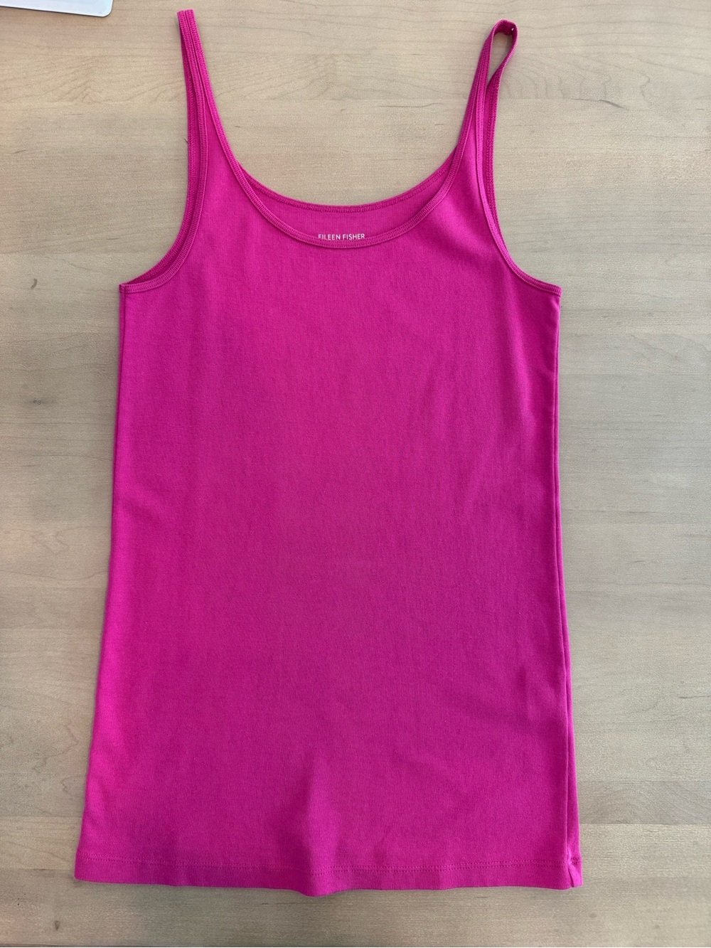 Eileen Fisher Fuchsia Tank Top 100% Organic Cotton Medium